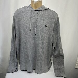 Polo Ralph Lauren Hoodie Sweatshirt Men Size XXL Lightweight Gray